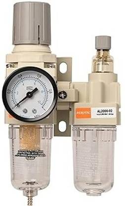aerotac AEROTAC 1/4" BSP FRL Unit (Air Filter+Regulator+Lubricator) Dial Indicator