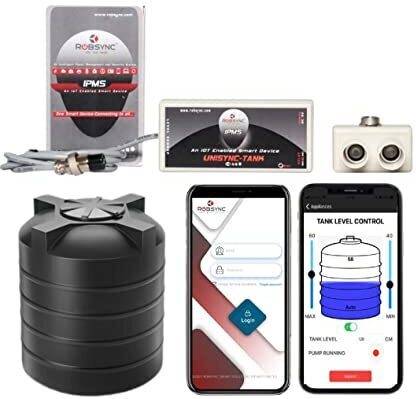 Robsync Smart Device Automatic WaterTank Level Controller Wifi/Mobile App Based Wireless Test Indicator