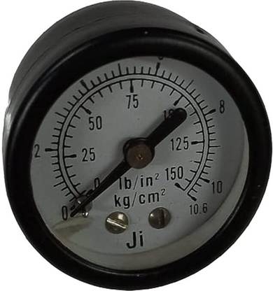 Japsin instrumentation Pressure Gauge, Dial (40 mm), 0-10.6 Kg/Cm2, Back Entry, 1/8" BSP (M) Connection Dial Indicator