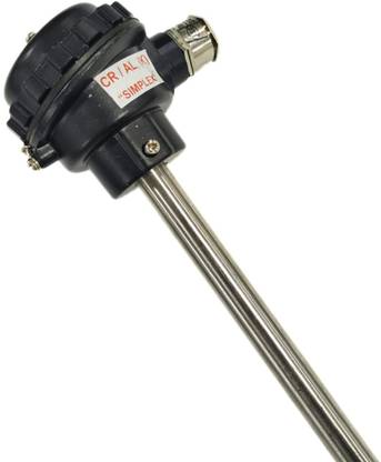 Japsin instrumentation Pt-100 3-Wire Simplex RTD, 300mm x 16mm OD, -50 to 400°C & 3/4" Cable Gland Test Indicator