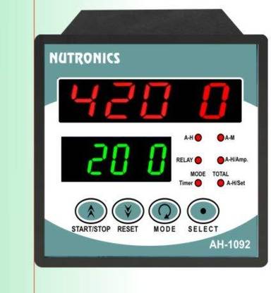 NUTRONICS Digital Ampere Hour meter,AH-1092, Size: 96mmX96mm,Supply:230VAC Frequency Meter
