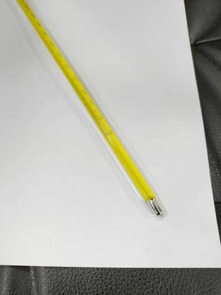"Ji" Japsin Instrumentation Glass Thermometer, Mercury Filled, Range: -10 to 150°C, Length: 300mm Long Test Indicator
