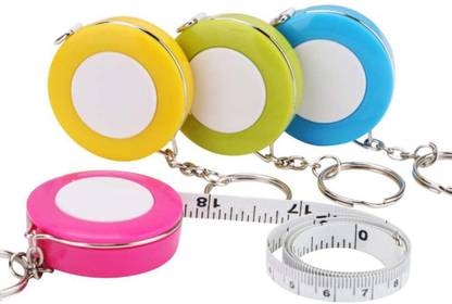 nia enterprises 1pc Mini Retractable Tape Measure Keychain Ruler 1.5M/60in Weight Measurement Tape