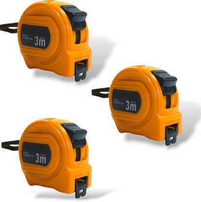 ए के डायमंड 3 PC OF Plastic 3m and 16mm Measuring Tape - Precision Measurement in Yellow मेज़रमेंट टेप