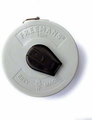 FREEMANS 15M GREY MAGIC FIBER GLASS TAPE Measurement Tape
