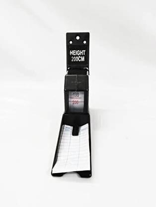 Bos Medicare Surgical Stature Meter 2M for Measuring Your Height (Black) Measurement Tape