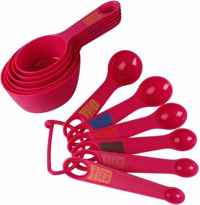 SWAB Plastic and Spoon set with Ring Holder Measuring Cup Set