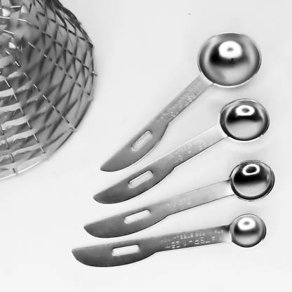 Nexshop ™Stainless Steel Durable Portable Measuring Spoon Set Measuring Cup