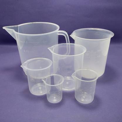 moolenterprises Transparent Measuring Jug 1000 ML & Beaker 500, 250, 100, 50, 25 ML Set Measuring Cup Set