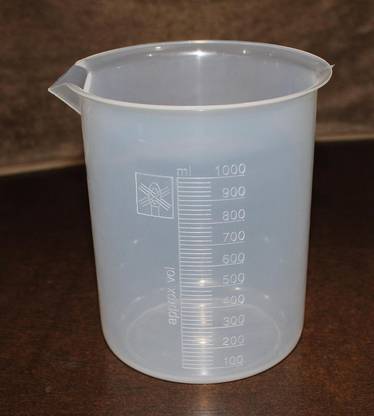 Greyart Measuring Plastic Beaker for Lab Projects Laboratory Use Kitchen Use Measuring Cup