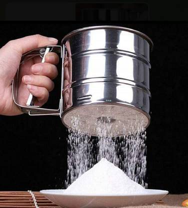 Dharmeshsales Flour Sifter Stainless Steel Sifter for Baking Strainer