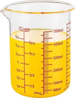 MGlass Glass Measuring Cup Set, Borosilicate, Dishwasher, Microwave Measuring Cup Set
