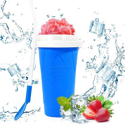 DREWIT ENTERPRISE Slushie Maker Cup DIY Magic Slushy Maker Squeeze Cup, Smoothie for Juices Measuring Cup