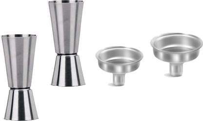 shri shyam Peg Measuring Bar 30&60 ml Shot Glass Drink Funnels Liquid Oil Bottles Hip Flask Beer Bong Funnel