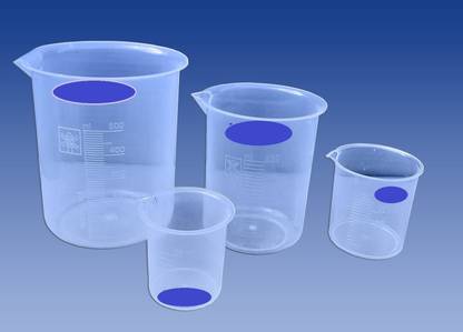 SBT Plastic Science Beakers 250ml, 100ml, 50ml Measuring Beakers Laboratory Measuring Cup
