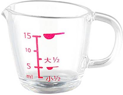 Amso Real Cooking Miniature Glass-Like Measuring Jug Measuring Cup