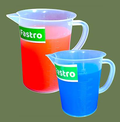 fastro Witeg Measuring Jug 250ml & 500ml Moulded In Polypropylene (Polylab) Combo Pack Measuring Cup