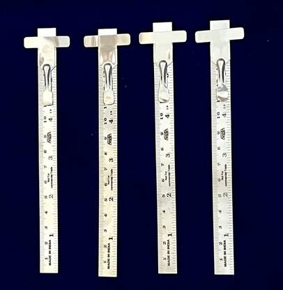 Shyam Sarowar Stainless Steel Scale/Ruler (15 cm / 6 inch) Measuring Scale Cube