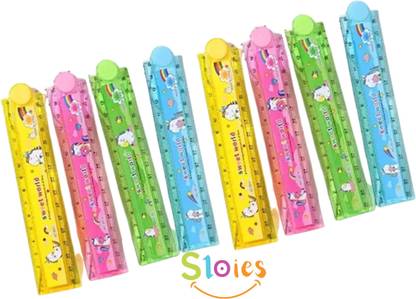 Sloies Multifunctional Foldable Scale, 30 cm, Birthday return gift for kids in bulk Measuring Scale Cube