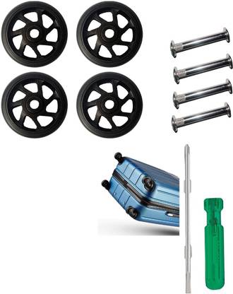 MyViradi Luggage Wheel for Replacement Repair Bag Suitcase Wheels (4 Wheels4.5 CM+Screw) Multiple Unit Measuring Wheel