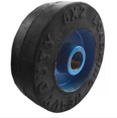 PACIFICMOVERS Rubber Bonded C.I Wheel (6" X 2" X 1") Single Unit Measuring Wheel