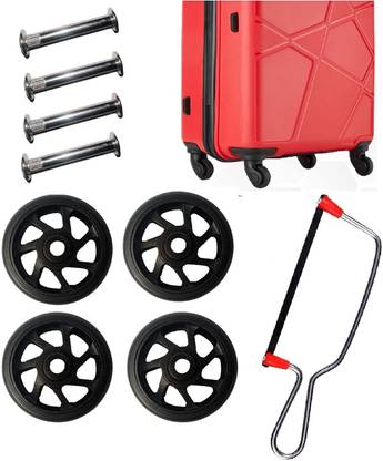 Tumery Wheels Only for Replacement and Repair Suitcases Rubber (4 Pieces+Cutter) Multiple Unit Measuring Wheel