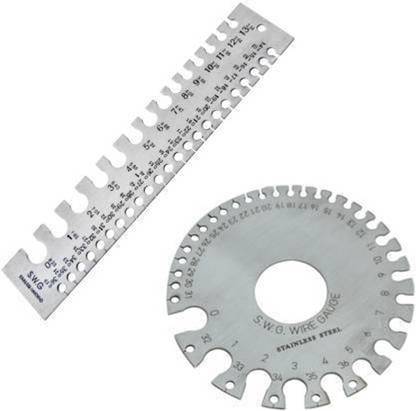 uptotoolsak & Metric Panel Marking Gauge Rectangular Wire Gauge &SWG Sheet Metal Wire Gauge /Sizer in British Single Unit Measuring Wheel
