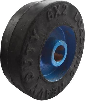 Implemental (6" X 2" X 1") Rubber Bonded C.I Wheel Single Unit Measuring Wheel
