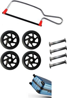 MyViradi Luggage Wheel for Replacement Repair Bag suitcase Wheels(4 Wheels 4.5 CM+Cutter) Multiple Unit Measuring Wheel