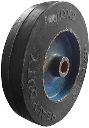 Implemental (8" X 2" X 1") Rubber Bonded C.I Wheel Single Unit Measuring Wheel