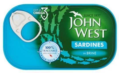 Decadent Foods John West Sardines In Brine 120g