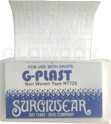GLOMOOV |G-PLAST Non Woven Tape NT-725(75mm x 250cm) : 5 Pcs Interactive dressings Medical Dressing