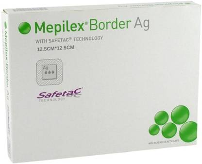 Mepilex Border MEPILEX BORDER AG 12.5CM*12.5CM ANTIMICROBIAL ALL IN ONE Foams Medical Dressing