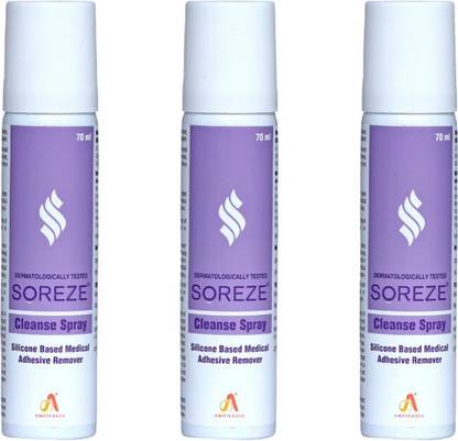 Soreze Soreze Cleanse Spray | Medical Adhesive Remover Spray | Skin-Safe - 70ML Hydrocolloid Medical Dressing