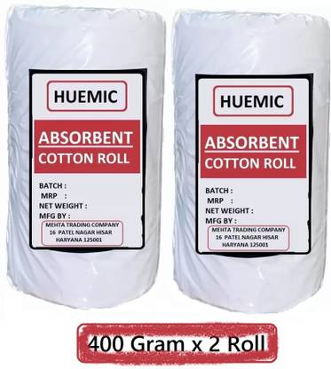 HUEMIC Cotton Roll 400 Gm X 2 Roll Gauze Gauze Medical Dressing