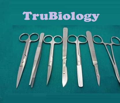 TRU BIOLOGY Stainless Steel Surgical Instruments, For Diagnostic Surgery Medical Equipment Combo