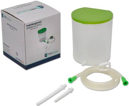 IS IndoSurgicals PVC Enema Kit for Home Use Medical Equipment Combo