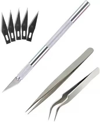 SONIYAEQUIPMENT Pen Knife with 5 Interchangeable Sharp Blades & Crafts Knives Medical Equipment Combo