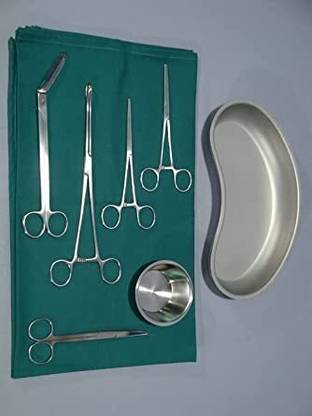 TRU BIOLOGY Surgical Delivery Set Forceps of 7 pc. Medical Equipment Combo