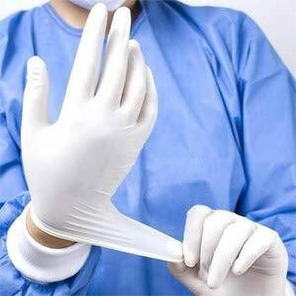 DM India - Latex Disposable Cleaning Gloves Lightly Powdered for Food Handling, Lab Work and More Latex Examination Gloves