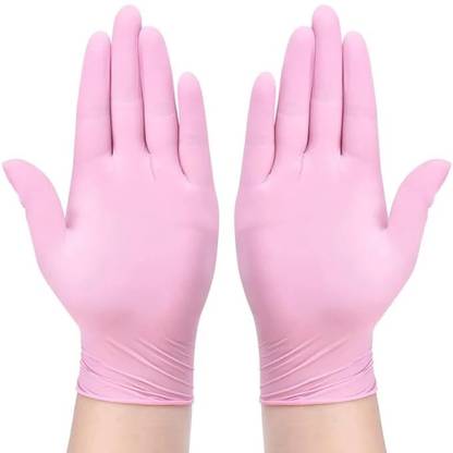 EASYAID NITRILE GLOVES PINK SMALL Nitrile Examination Gloves