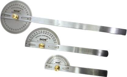 Bos Medicare Surgical Goniometer Set Finger goniometer, 180 Degree , 360 Degree Stainless Steel Medical Goniometer