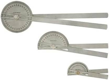 LISAMED Goniometer Degree Protector Angle Finder Arm Rule Measurement Scale set of3(SML) Medical Goniometer