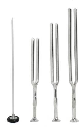 RCSP Medical Reflex Square Head, Queen Hammer with Tuning Fork 128,256,512Hz Medical Hammer