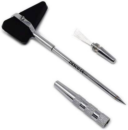 DESCO Percussion Hammer Pin Brush, Triangle Medical Reflex Hammer Medical Hammer
