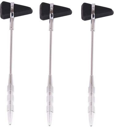AKH69 Percussion Chrome Plated Handle Knee Hammer Taylor Model (Pack of 3) Medical Hammer