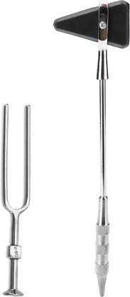 Dr. TORSO Taylor Knee Hammer with 512 Hz Tuning Fork Triangular head Premium Medical Hammer