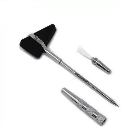 WellsetGo Percussion Chrome Plated Handle Knee Hammer Taylor Model Medical Hammer
