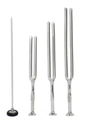 RCSP Medical Reflex Square Head, Queen Hammer with Tuning Fork 128,256,512Hz Medical Hammer