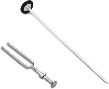 Dr. TORSO Round Knee Hammer & Tuning Fork 512 Hz for Doctors & Students I Queen Square Medical Hammer